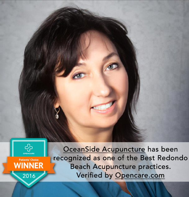 OceanSide Acupuncture has been recognized as one of the Best Redondo Beach Acupuncture practices. Verified by Opencare.com