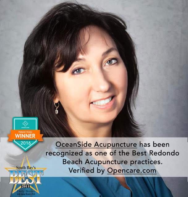 OceanSide Acupuncture has been recognized as one of the Best Redondo Beach Acupuncture practices. Verified by Opencare.com